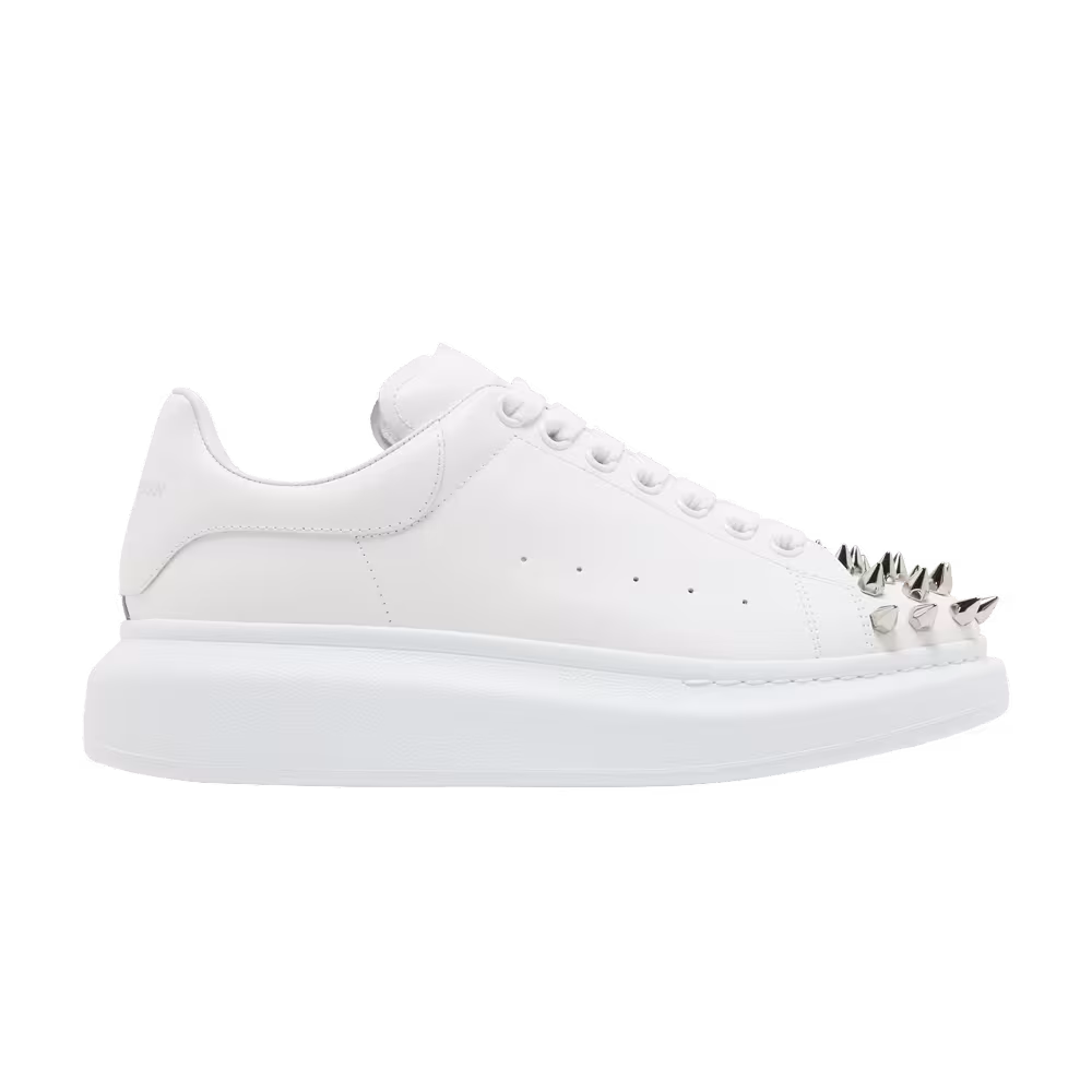 Alexander McQueen Oversized Sneaker Studded - White Silver