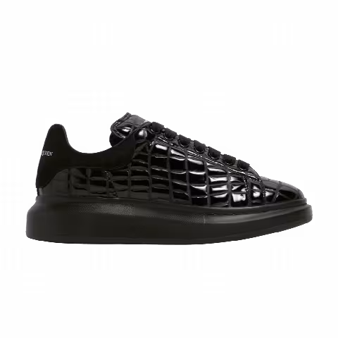 Alexander McQueen Oversized Sneaker 'Black Crocodile'