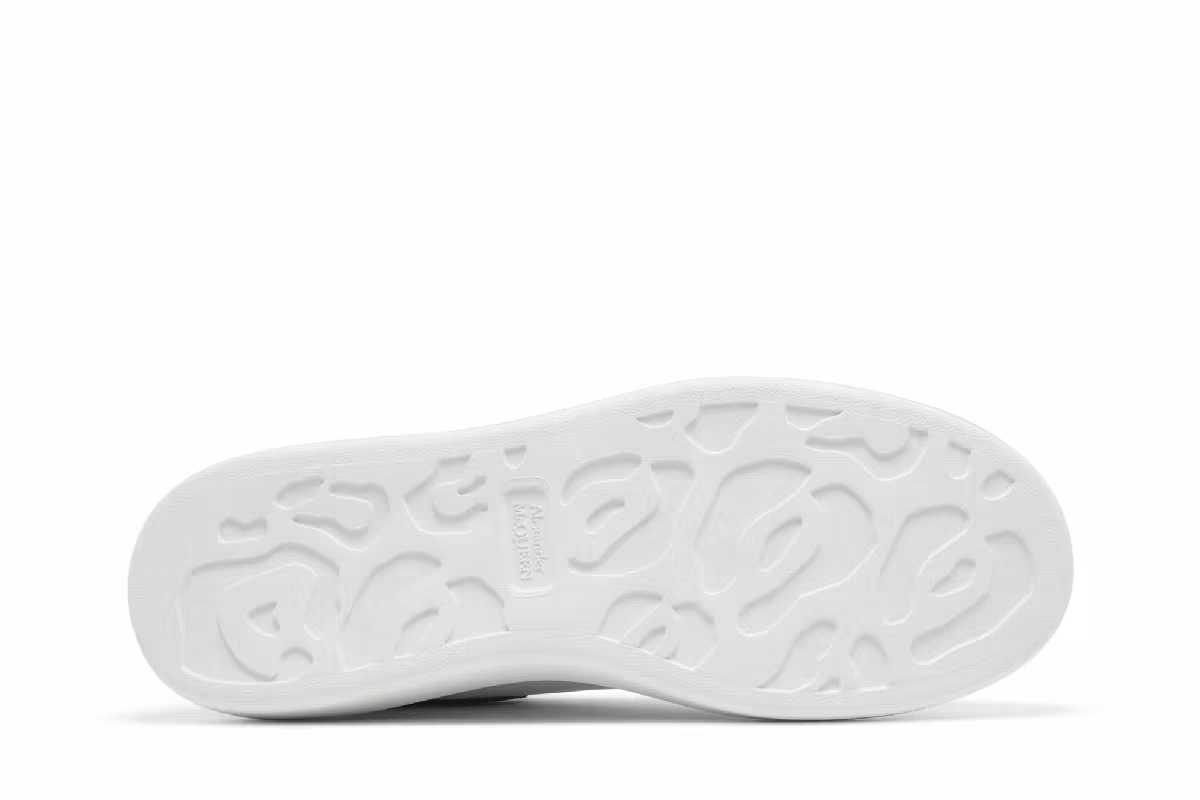 Alexander McQueen Oversized Sneaker White Silver, view 5