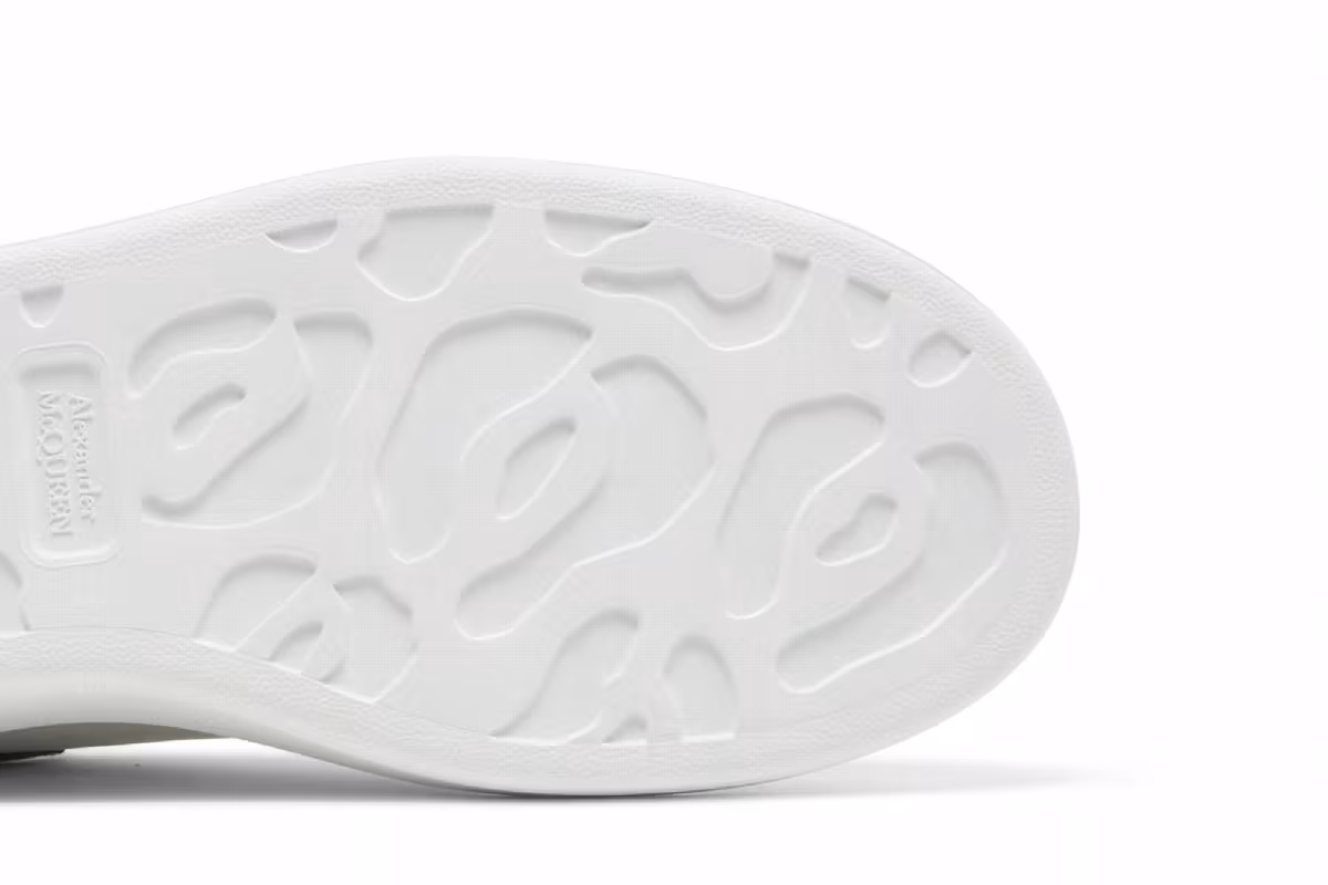 Alexander McQueen Oversized Sneaker White Silver, view 6