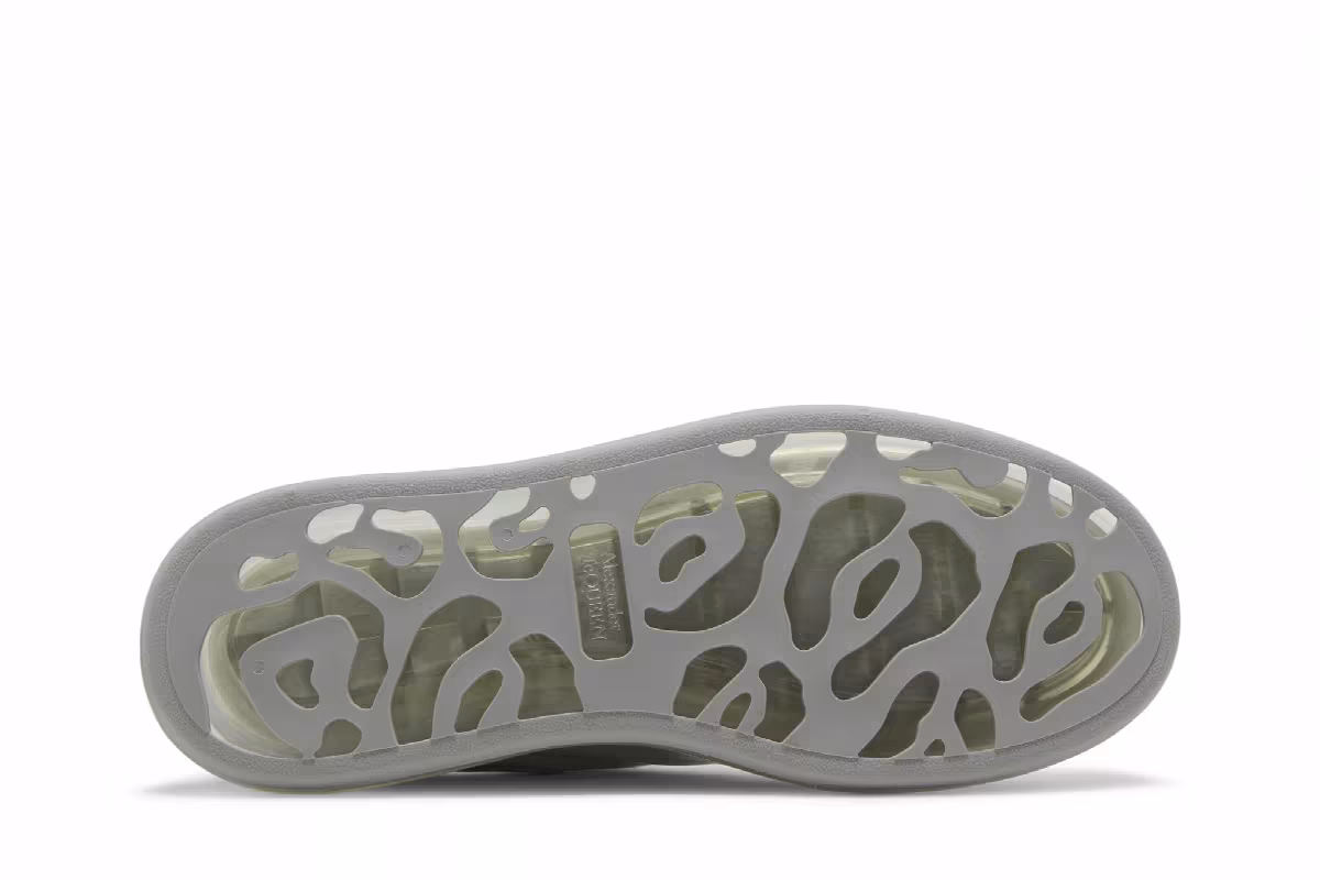 Alexander McQueen Oversized Sneaker Silver Iridescent, view 5