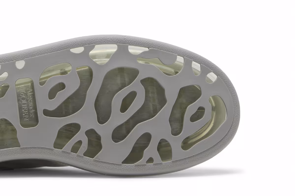 Alexander McQueen Oversized Sneaker Silver Iridescent, view 6
