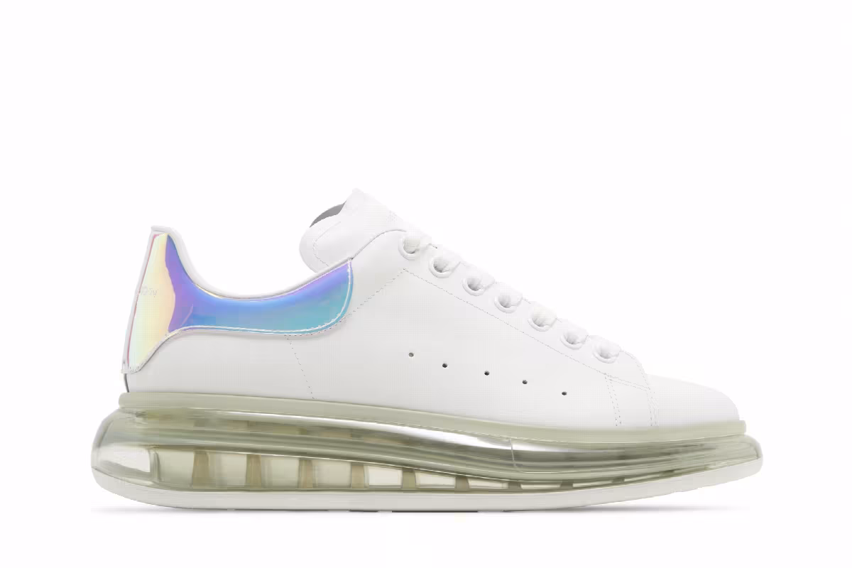 Alexander McQueen Oversized Sneaker Clear Sole - Iridescent, view 2