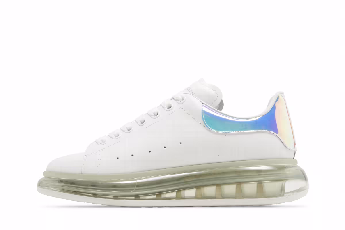 Alexander McQueen Oversized Sneaker Clear Sole - Iridescent, view 4