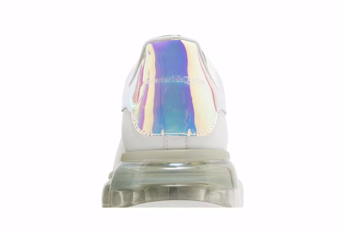 Alexander McQueen Oversized Sneaker Clear Sole - Iridescent, view 8