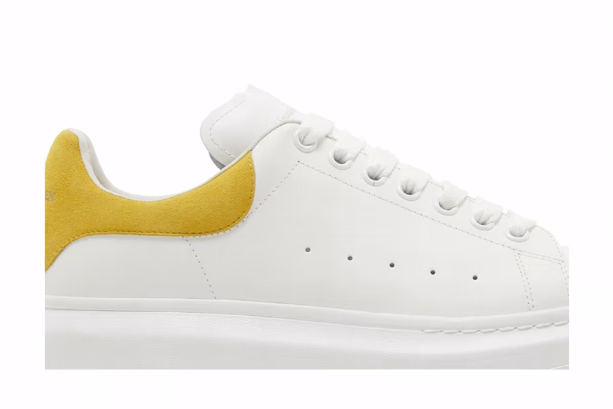 Alexander McQueen Oversized Sneaker White Yellow, view 3