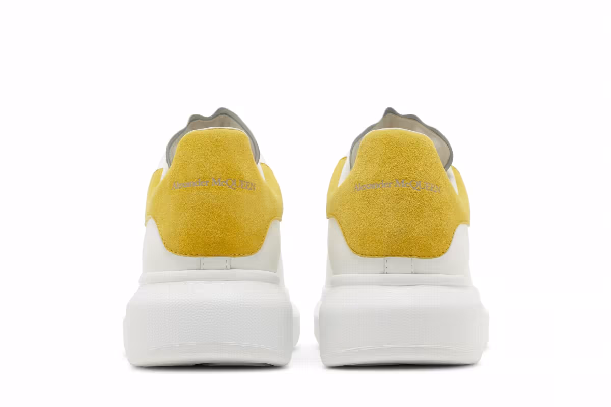 Alexander McQueen Oversized Sneaker White Yellow, view 7