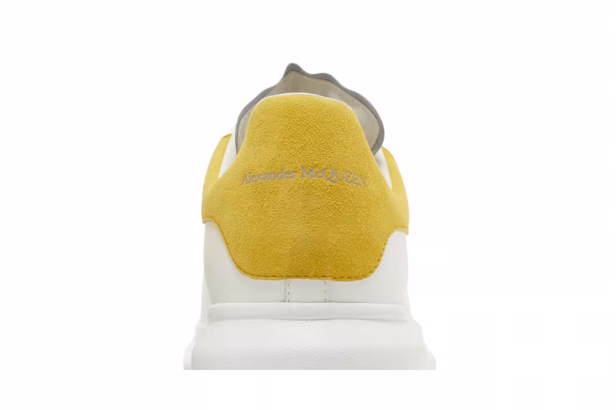 Alexander McQueen Oversized Sneaker White Yellow, view 8