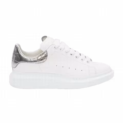 Alexander McQueen Oversized Sneaker 'Silver Crocodile'