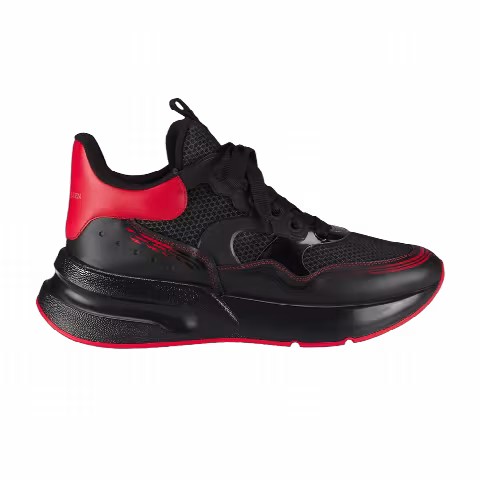 Alexander McQueen Oversized Runner 'Black Red'
