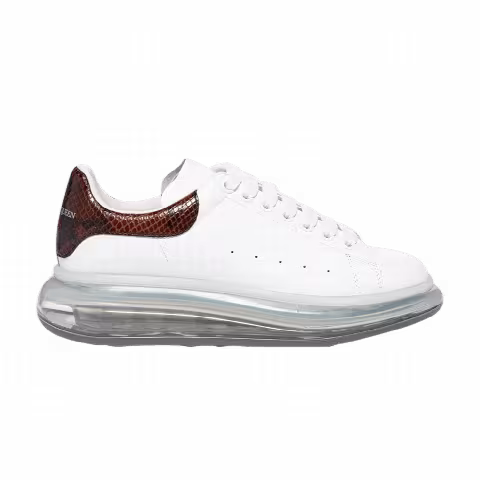Alexander McQueen Oversized Sneaker 'Transparent Sole - Walnut Snakeskin'