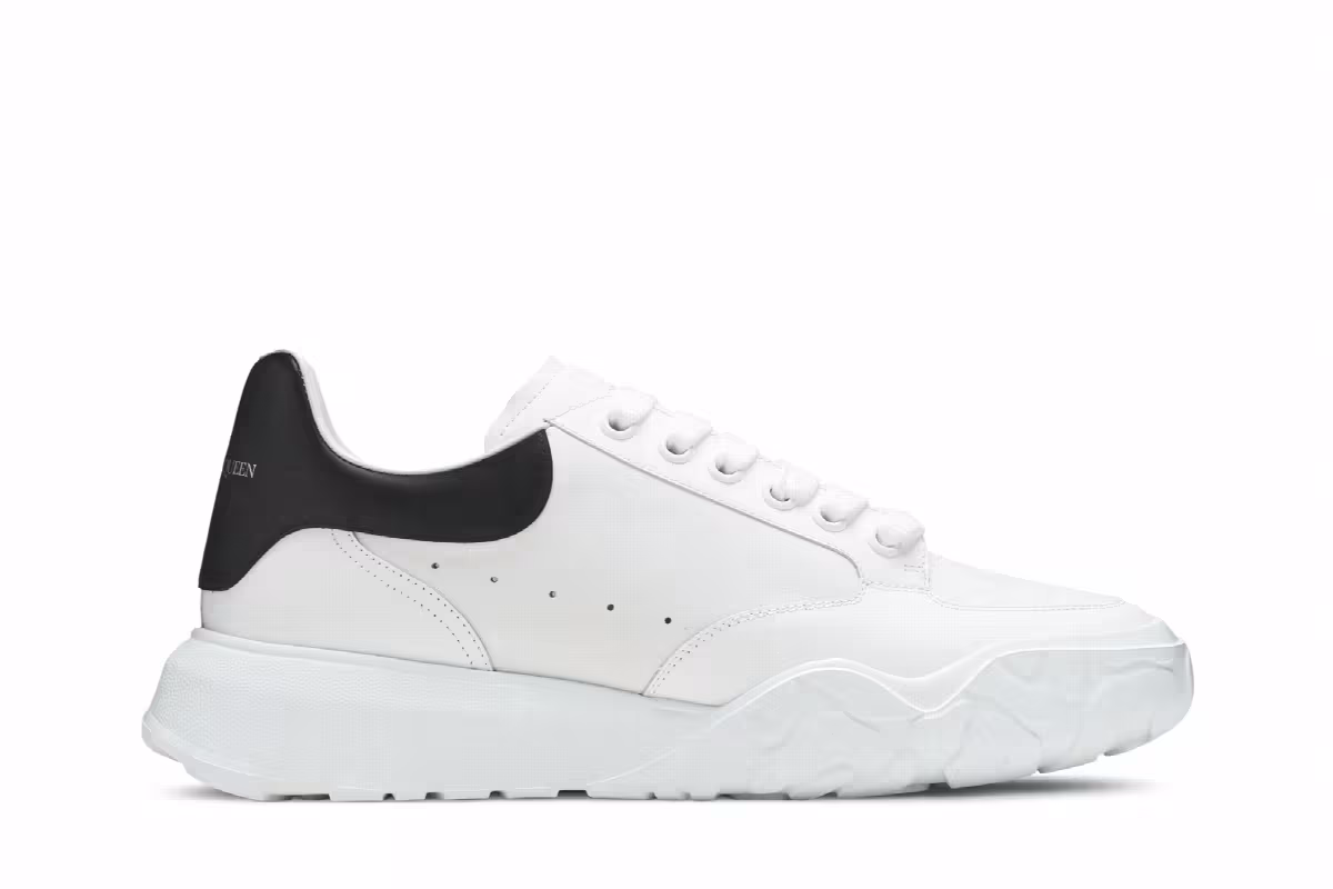 Alexander McQueen Oversized Court Trainer White Mix, view 2