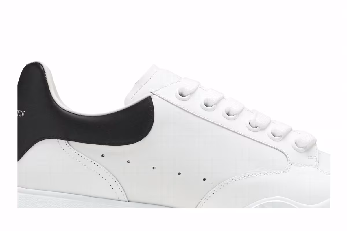 Alexander McQueen Oversized Court Trainer White Mix, view 3