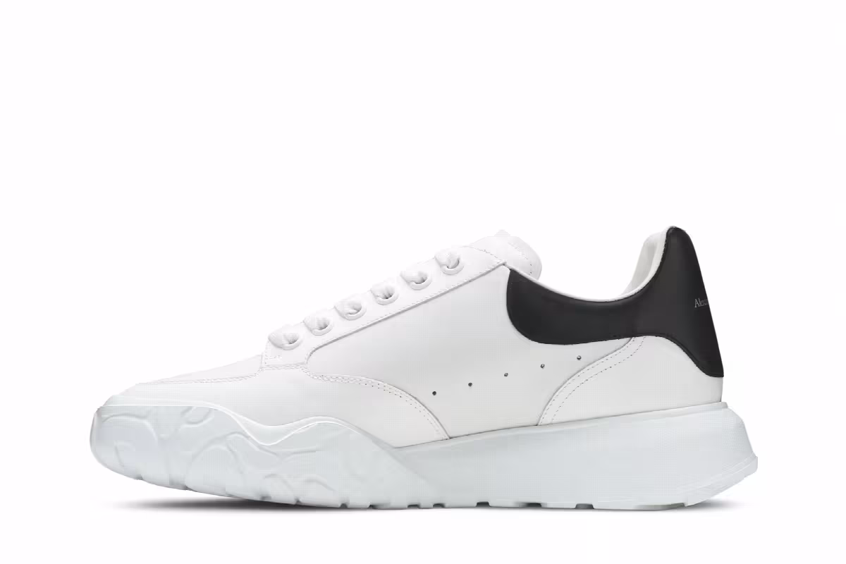 Alexander McQueen Oversized Court Trainer White Mix, view 4