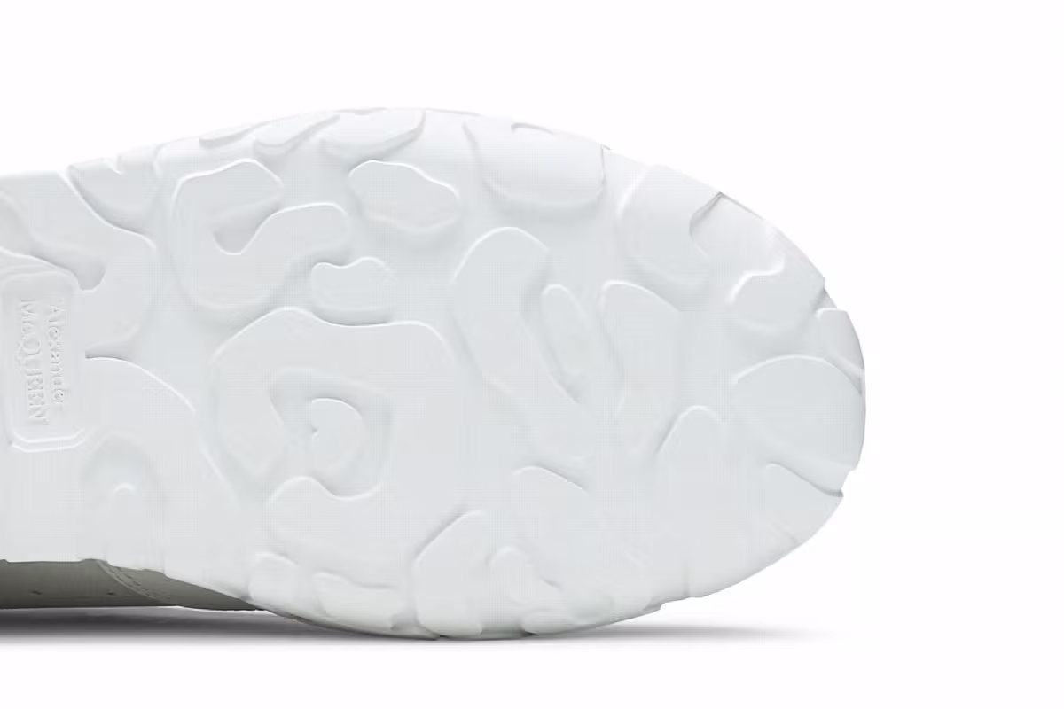 Alexander McQueen Oversized Court Trainer White Mix, view 6