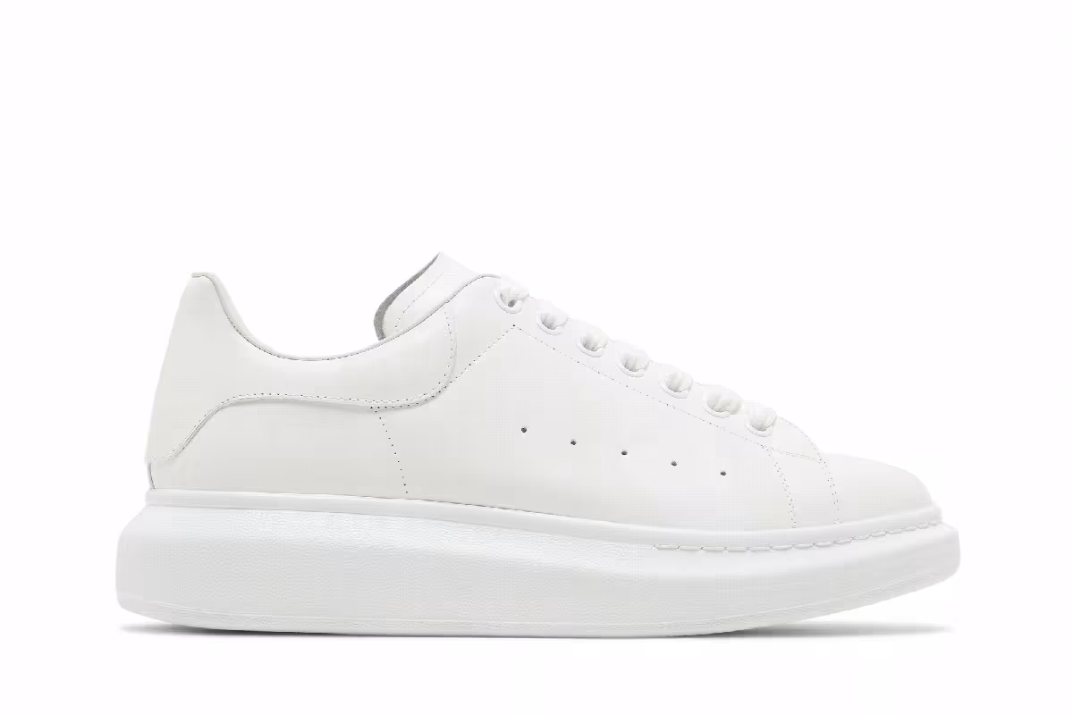 Alexander McQueen Oversized Sneaker White Reflex Print, view 2