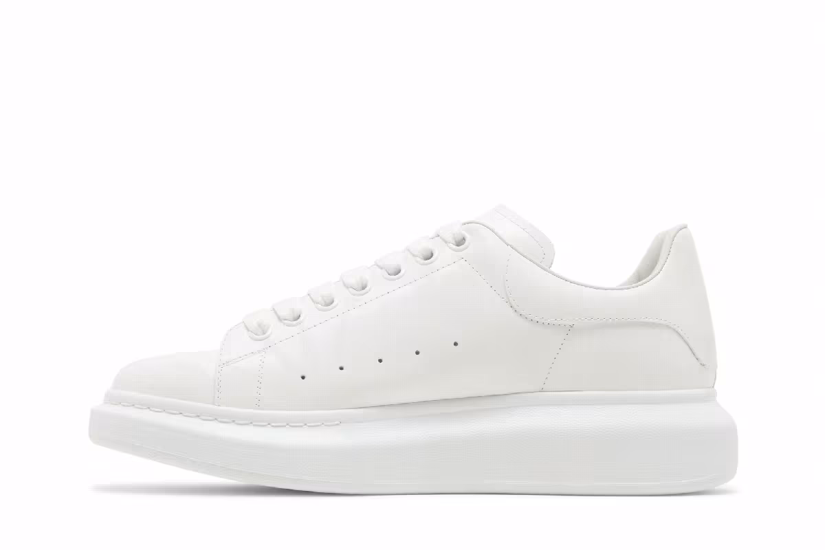 Alexander McQueen Oversized Sneaker White Reflex Print, view 4