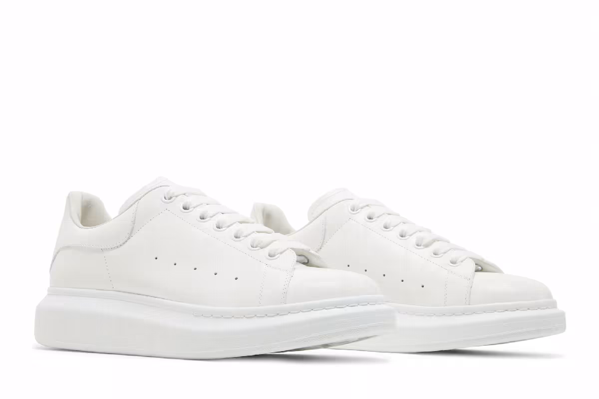 Alexander McQueen Oversized Sneaker White Reflex Print, view 9