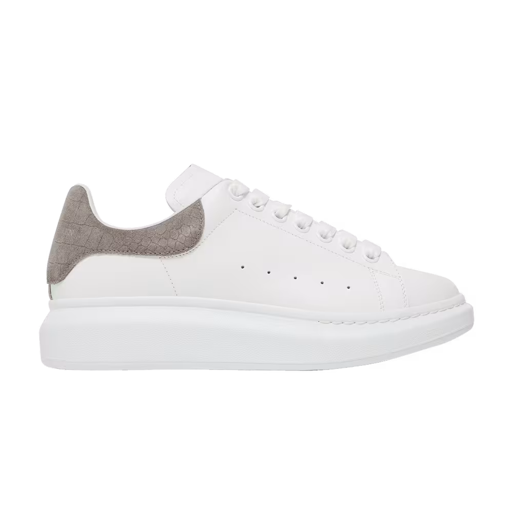 Alexander McQueen Oversized Sneaker Lead Crocodile