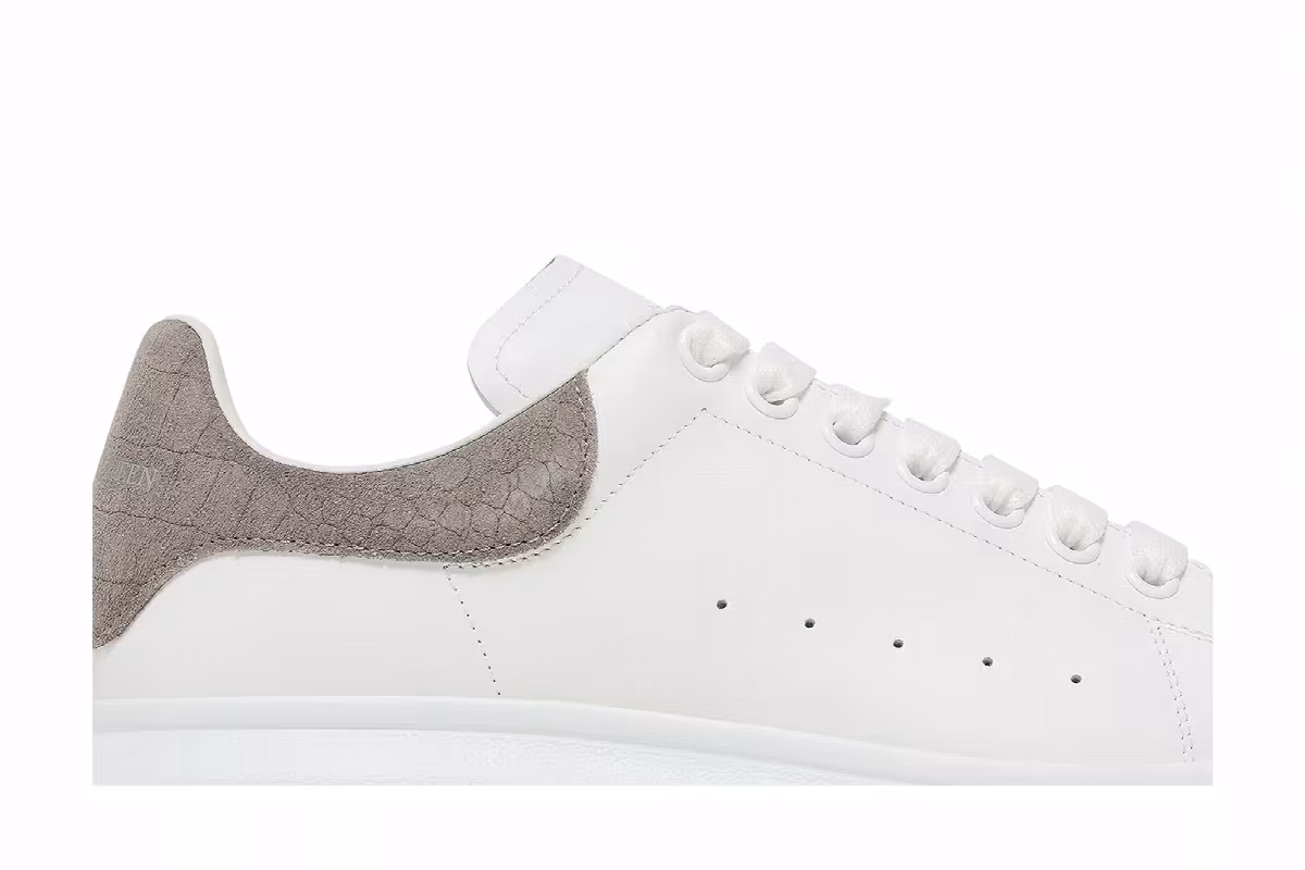 Alexander McQueen Oversized Sneaker Lead Crocodile, view 3