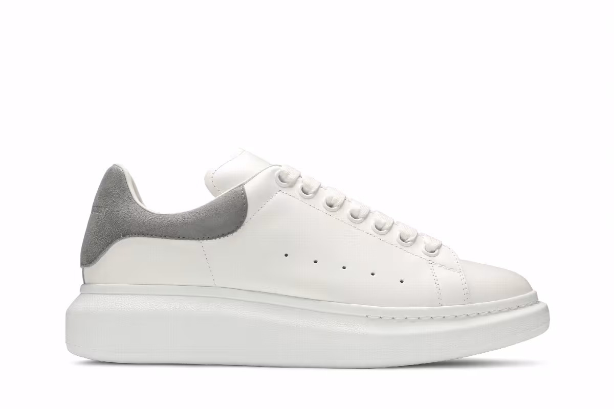 Alexander McQueen Oversized Sneaker White Iron, view 2