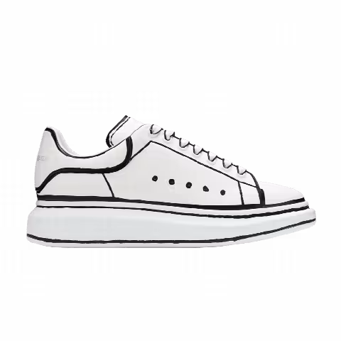 Alexander McQueen Oversized Sneaker 'White Black'