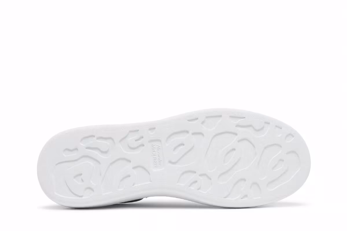 Alexander McQueen Oversized Sneaker White Silver, view 5