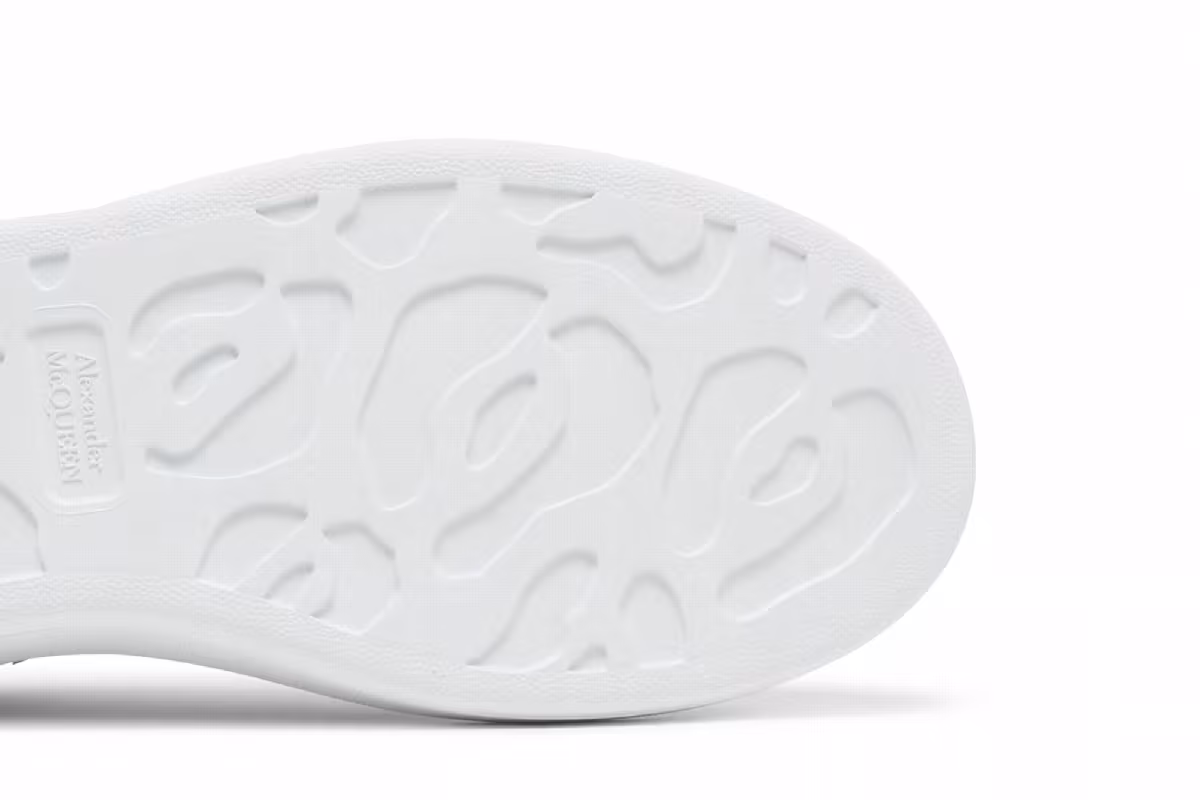 Alexander McQueen Oversized Sneaker White Silver, view 6