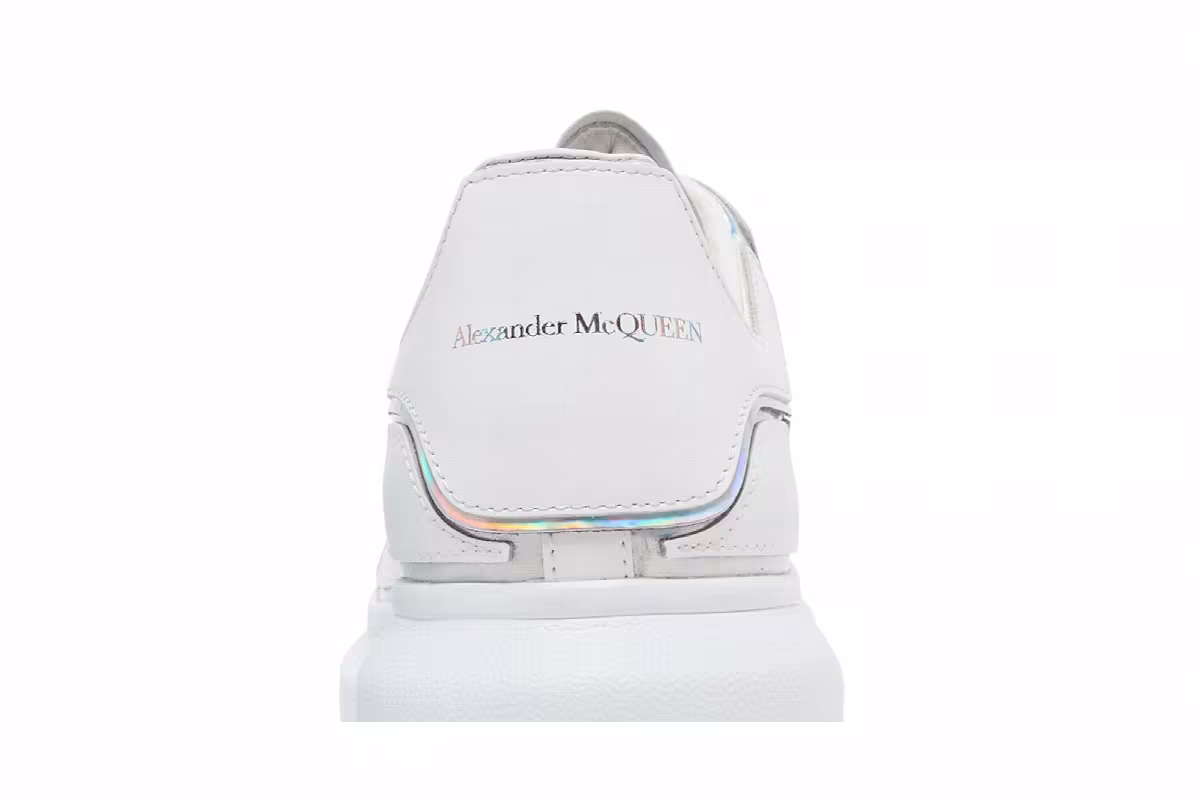Alexander McQueen Oversized Sneaker White Silver, view 8