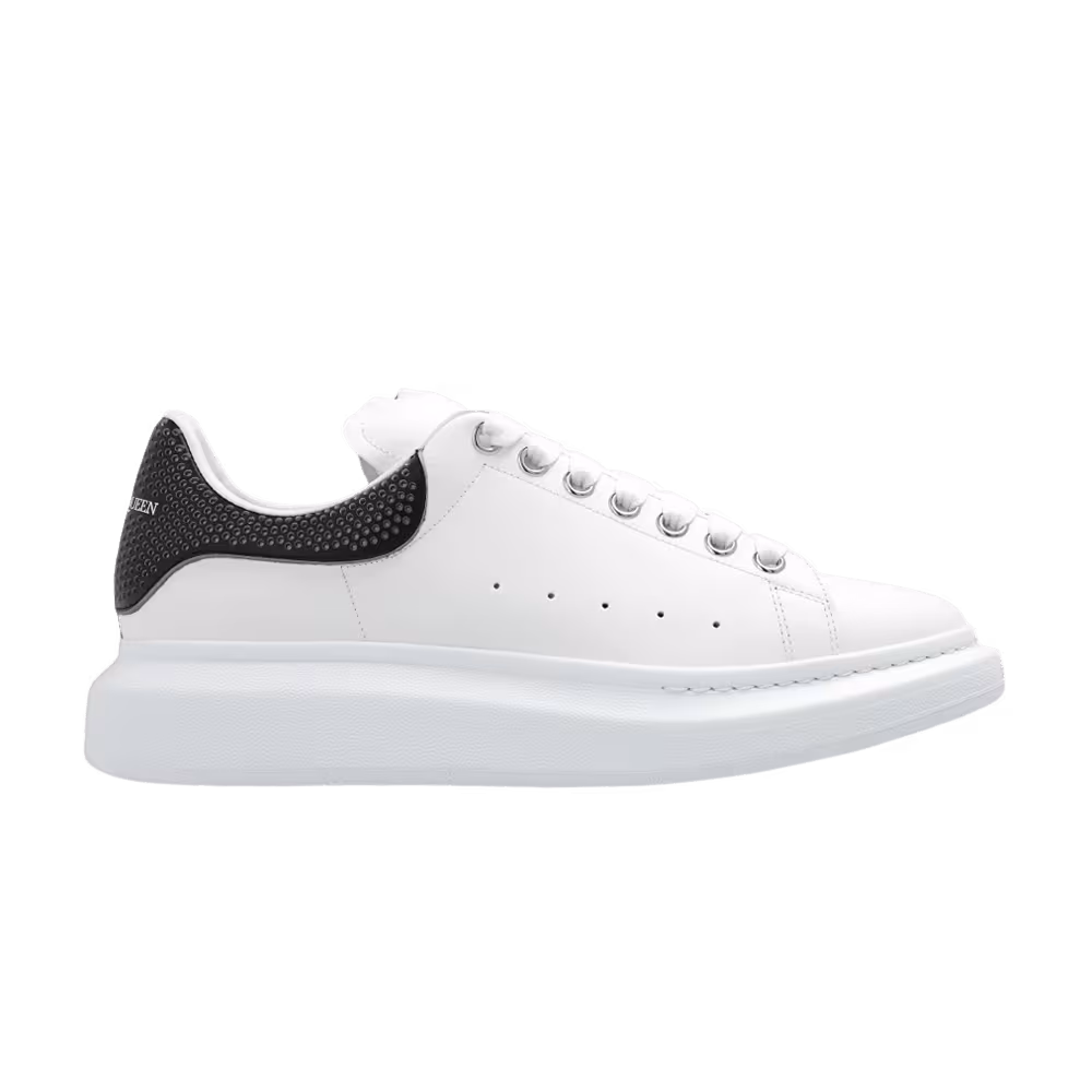 Alexander McQueen Oversized Sneaker White Black Perforated Heel
