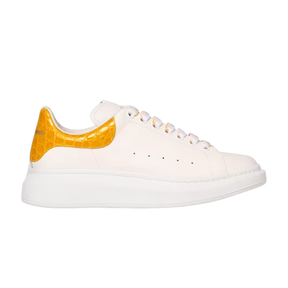 Alexander McQueen Oversized Sneaker Pop Yellow Crocodile