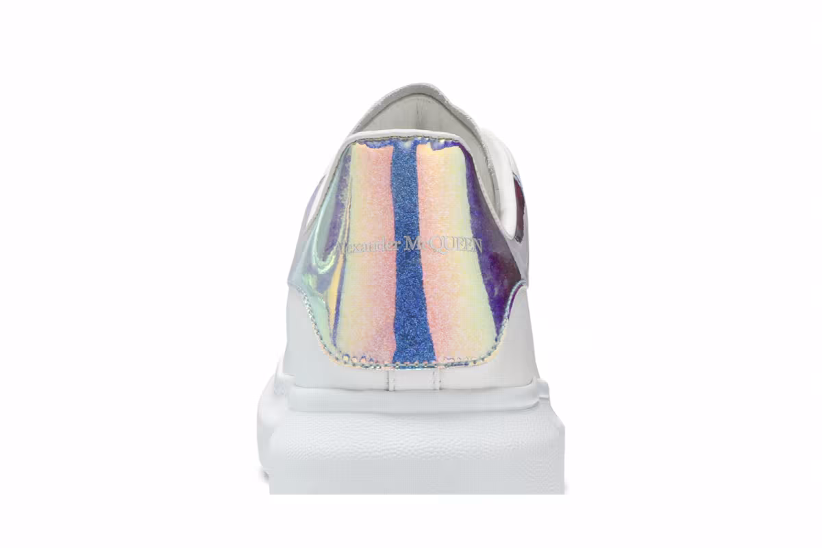 Alexander McQueen Oversized Sneaker White Iridescent, view 8