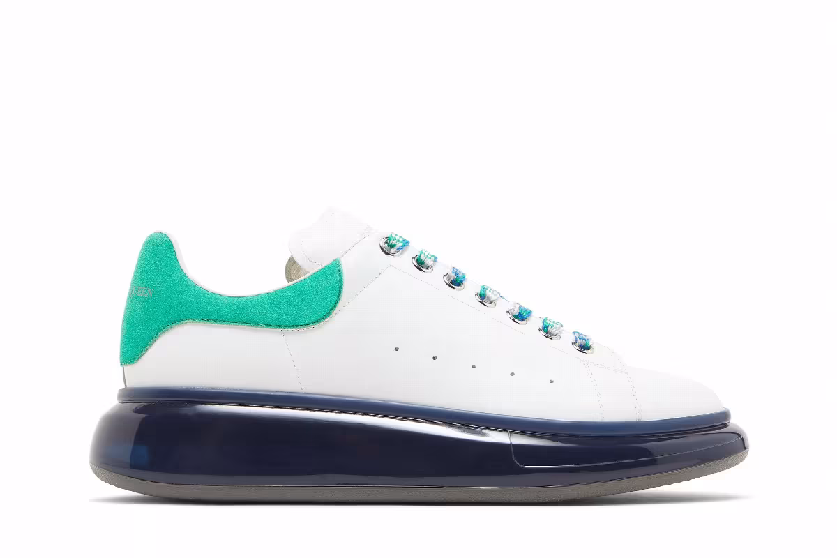 Alexander McQueen Oversized Sneaker Translucent Green, view 2