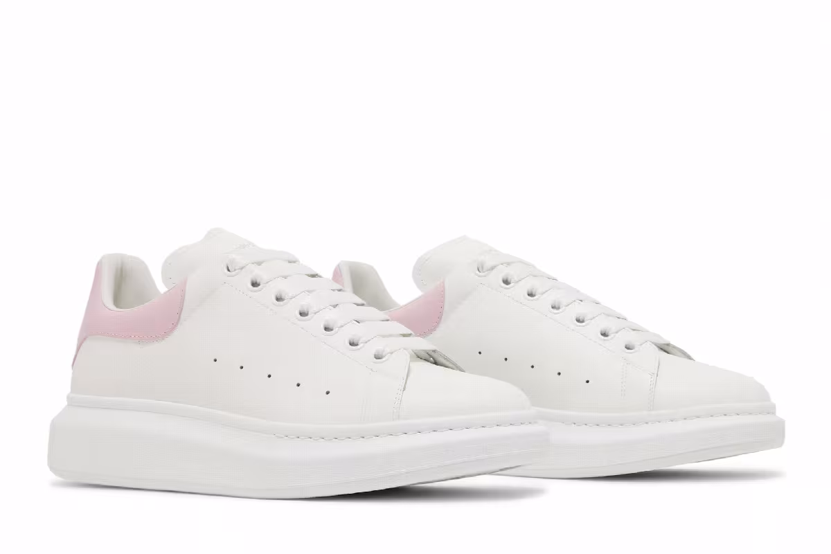 Alexander McQueen Oversized Sneaker White Pink, view 9
