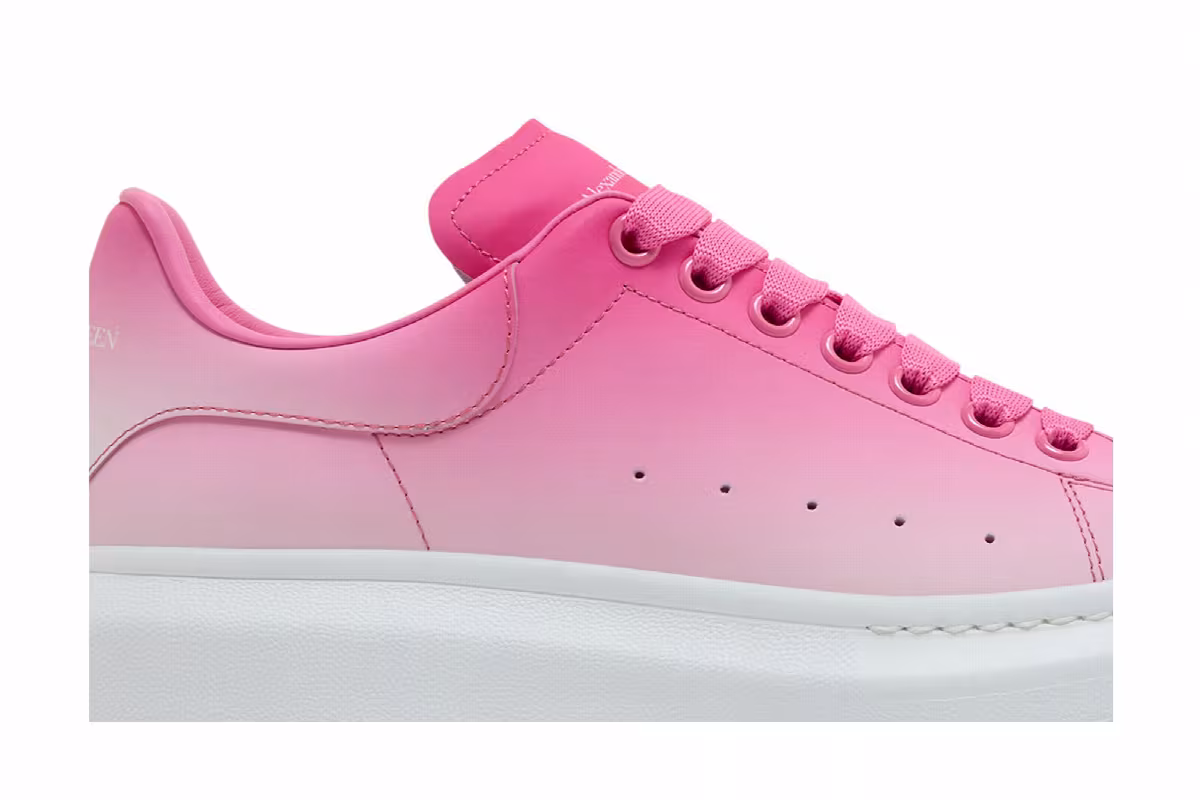 Alexander McQueen Oversized Sneaker Sugar Pink Gradient, view 3