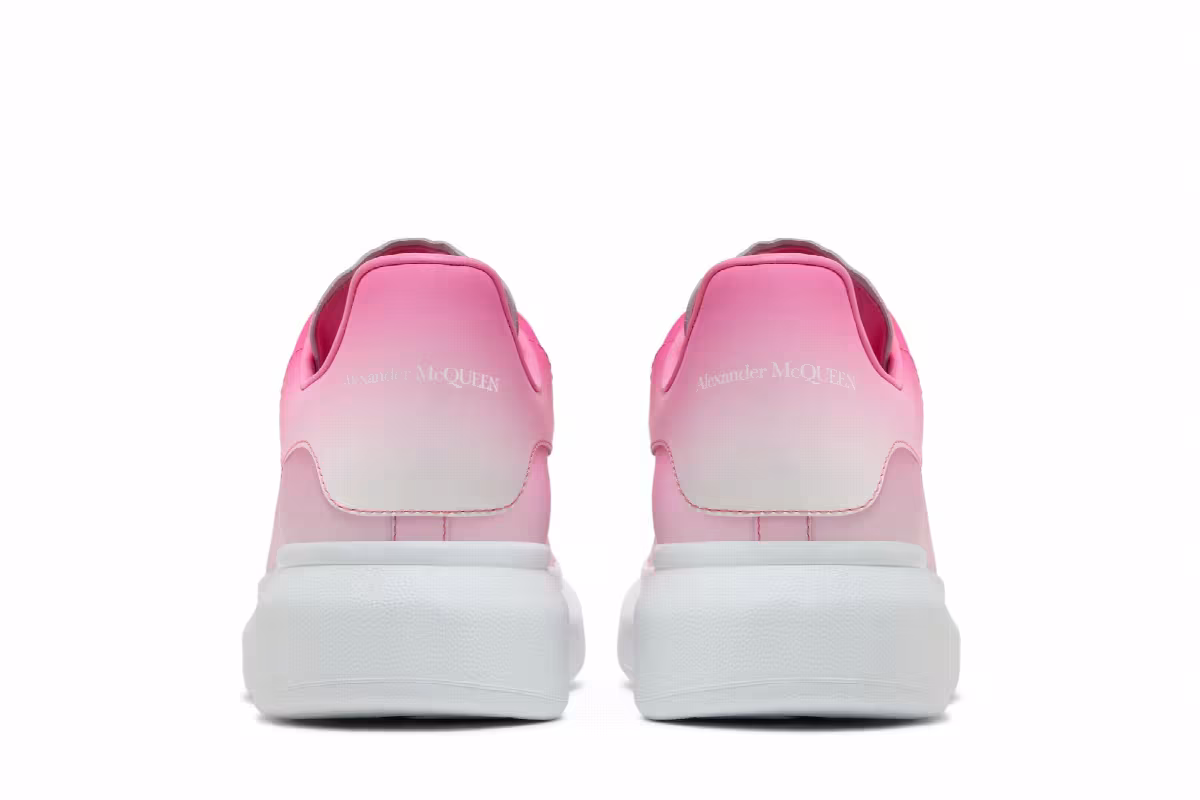 Alexander McQueen Oversized Sneaker Sugar Pink Gradient, view 7