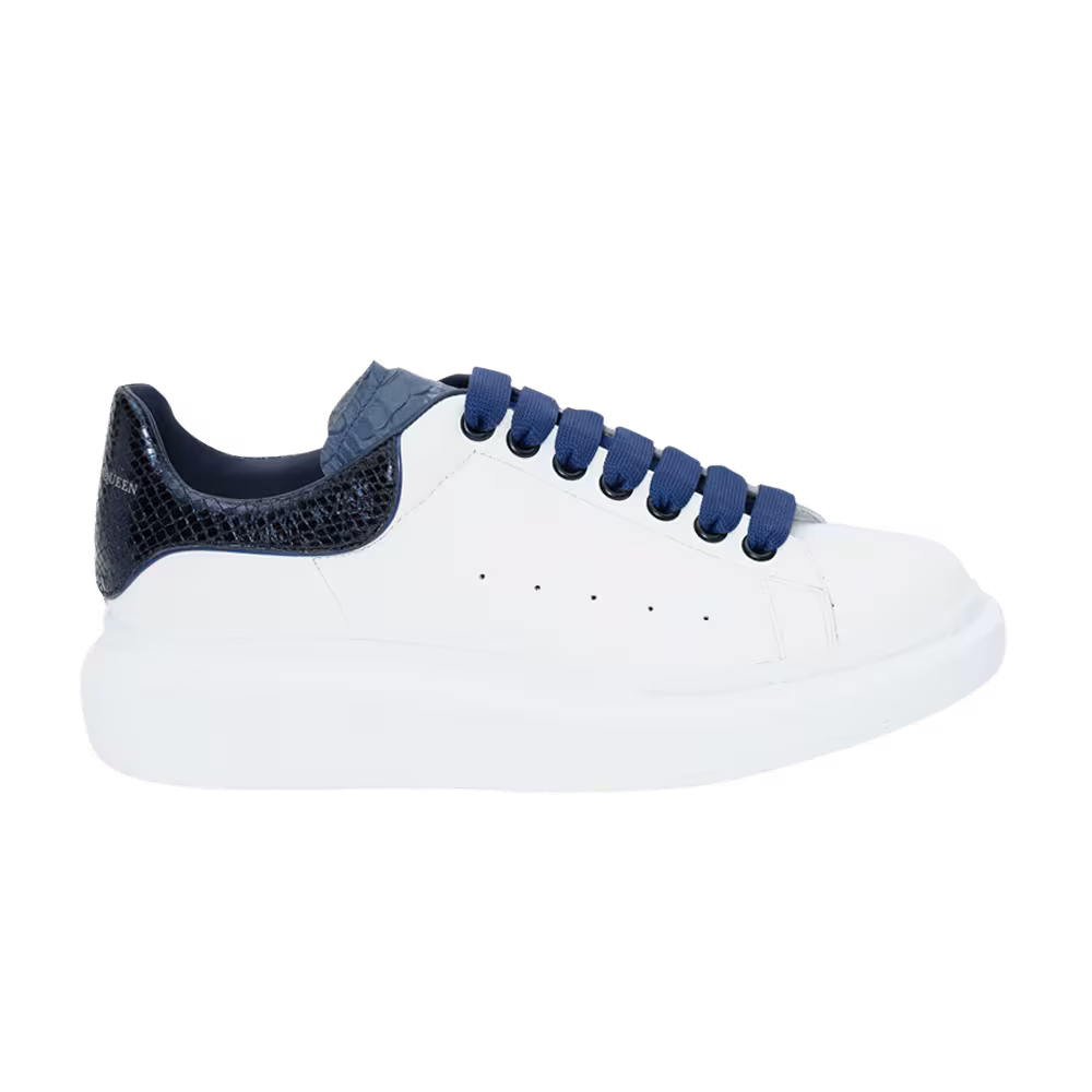 Alexander McQueen Oversized Sneaker Python Navy
