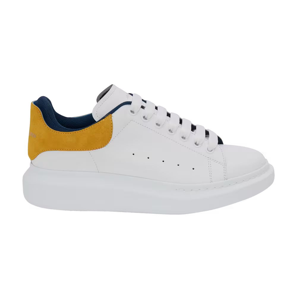 Alexander McQueen Oversized Sneaker White Pop Yellow Navy