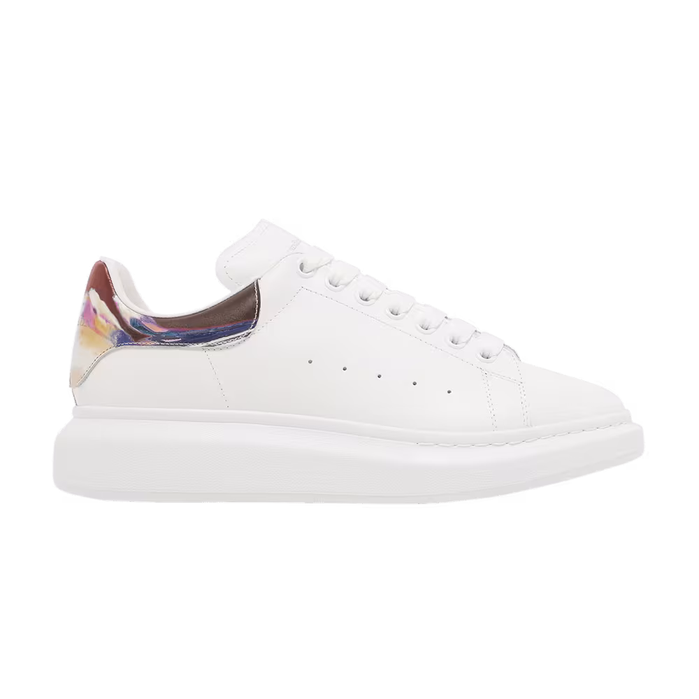 Alexander McQueen Oversized Sneaker White Marble