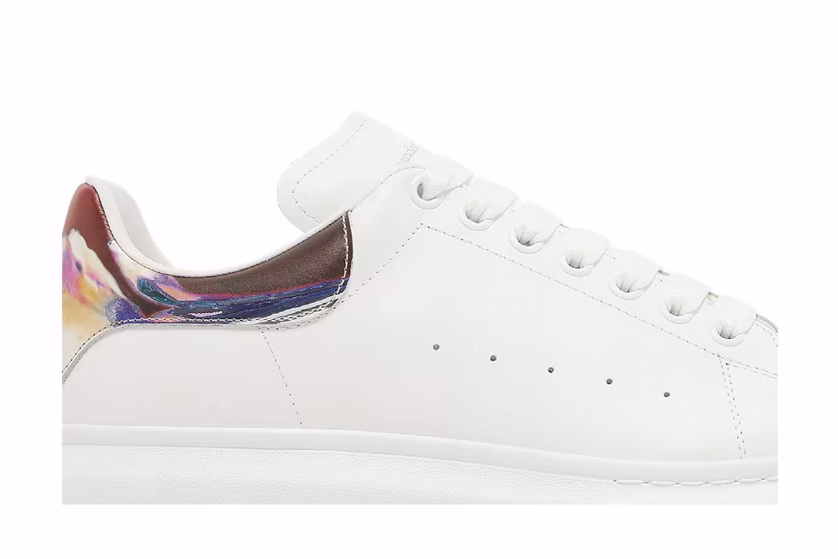 Alexander McQueen Oversized Sneaker White Marble, view 3
