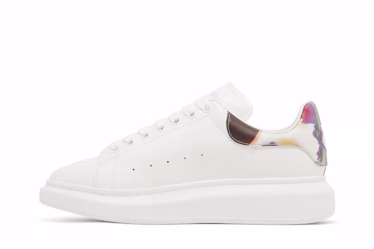 Alexander McQueen Oversized Sneaker White Marble, view 4