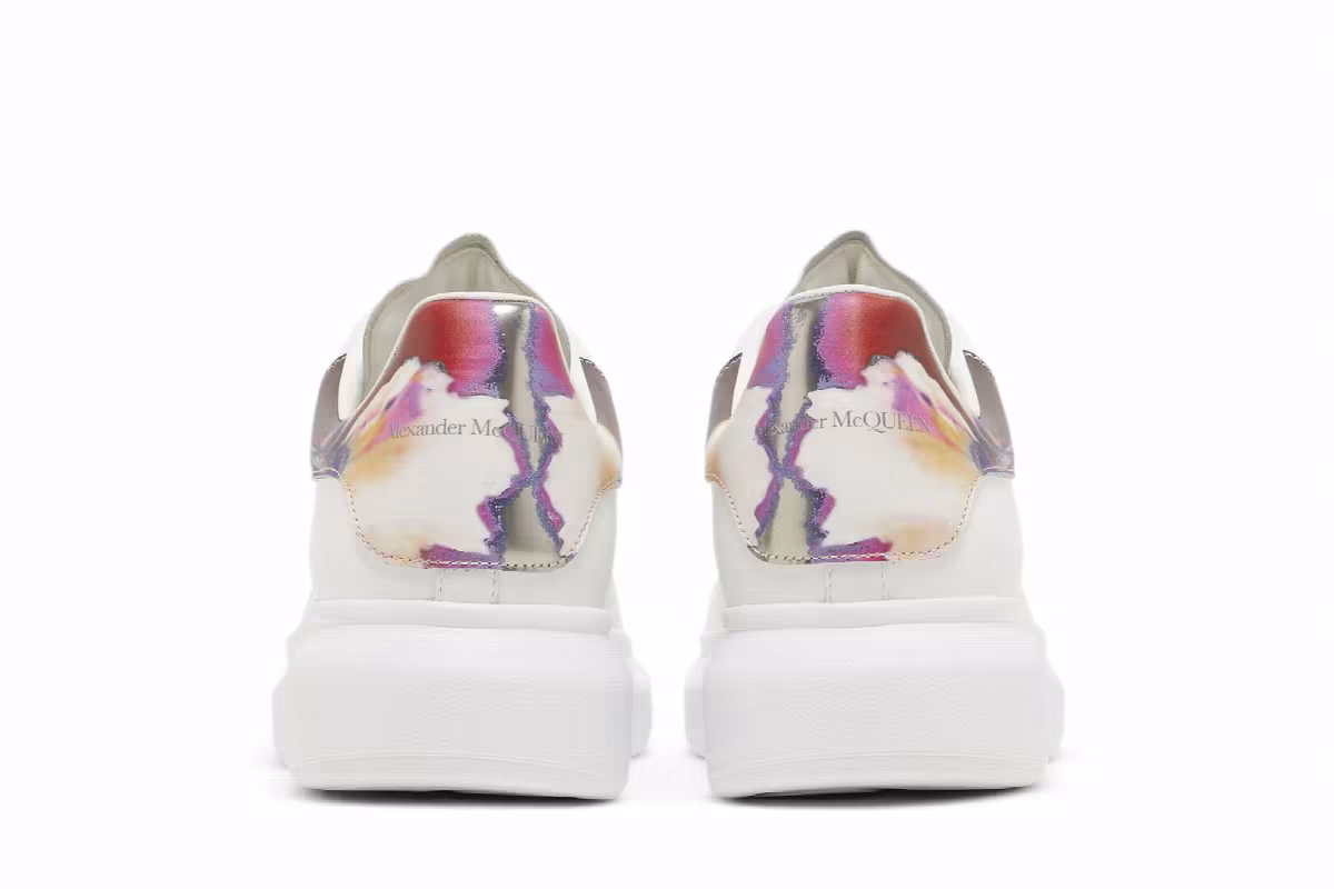 Alexander McQueen Oversized Sneaker White Marble, view 7