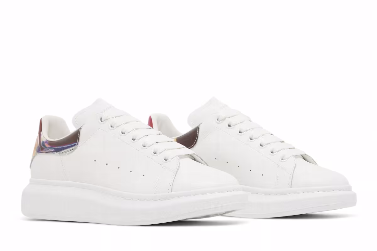 Alexander McQueen Oversized Sneaker White Marble, view 9
