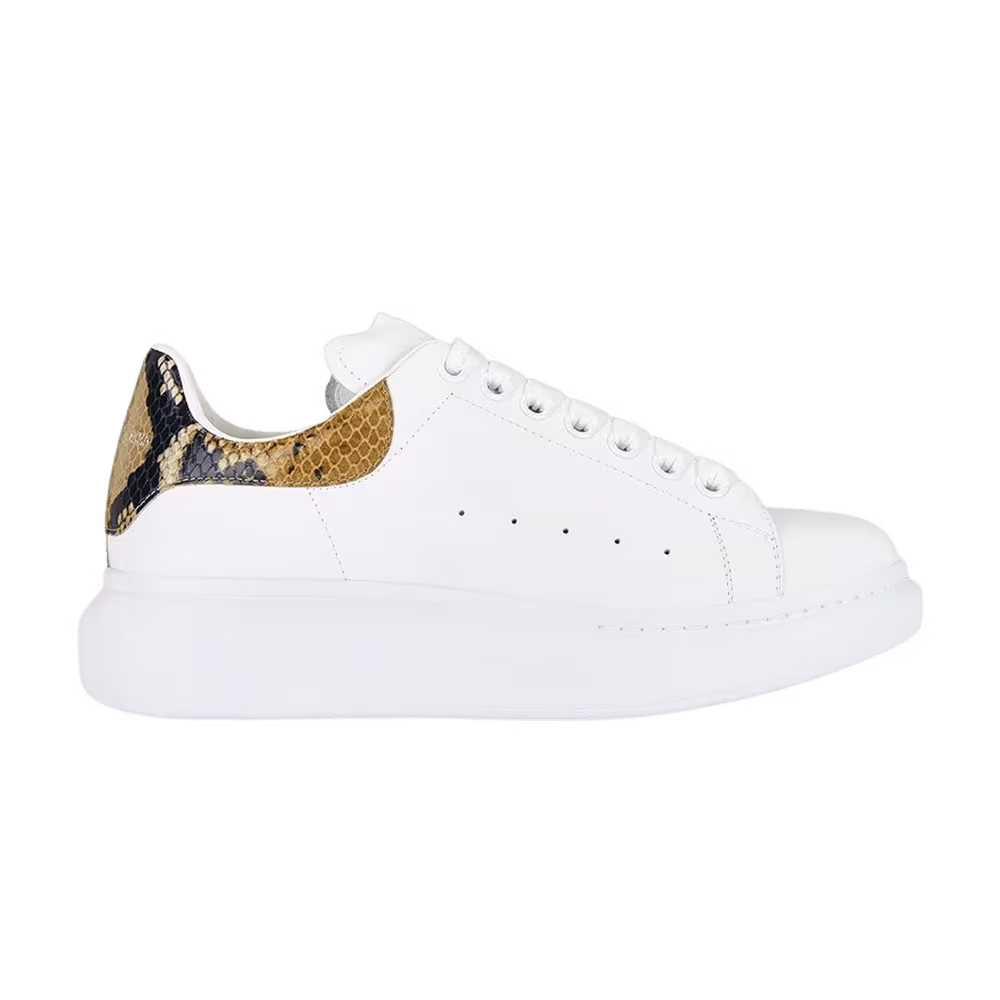 Alexander McQueen Oversized Sneaker White Snakeskin