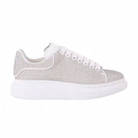 Alexander McQueen Oversized Sneaker 'White Silver Studded'