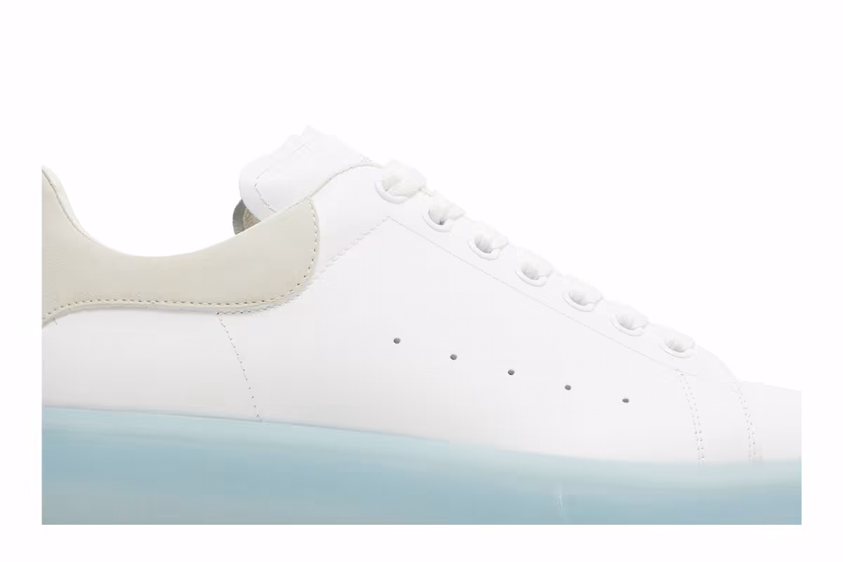 Alexander McQueen Oversized Sneaker White Frosty Blue, view 3