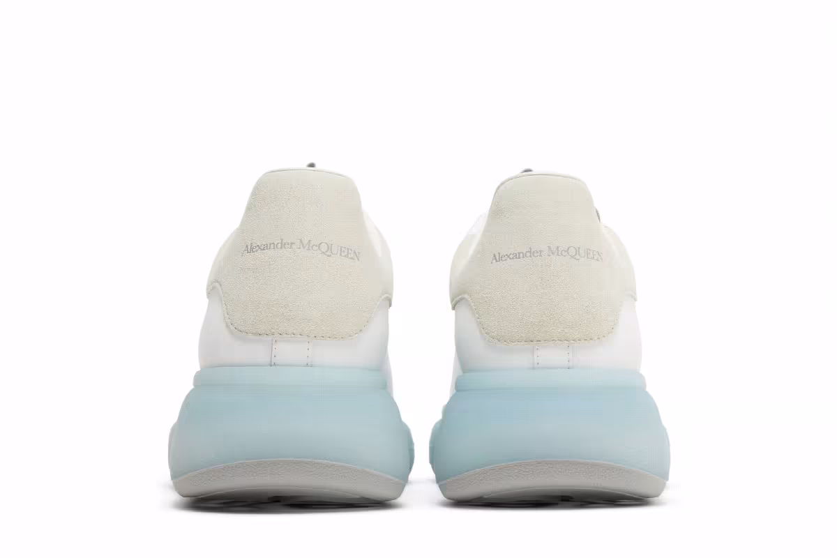 Alexander McQueen Oversized Sneaker White Frosty Blue, view 7