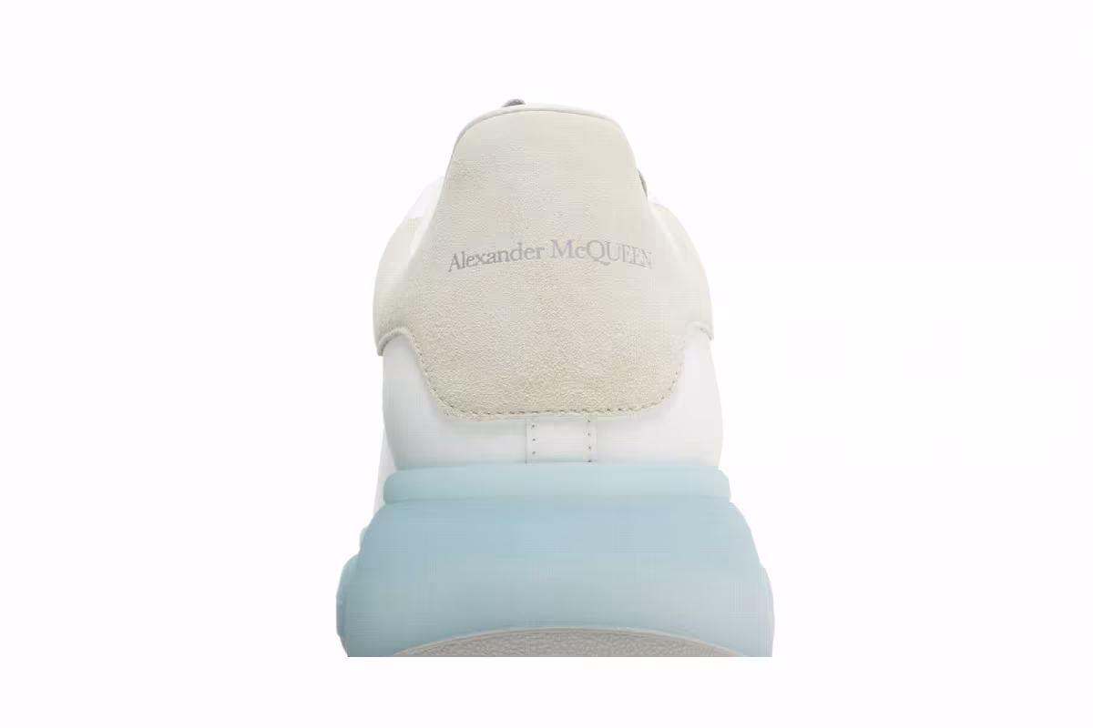 Alexander McQueen Oversized Sneaker White Frosty Blue, view 8