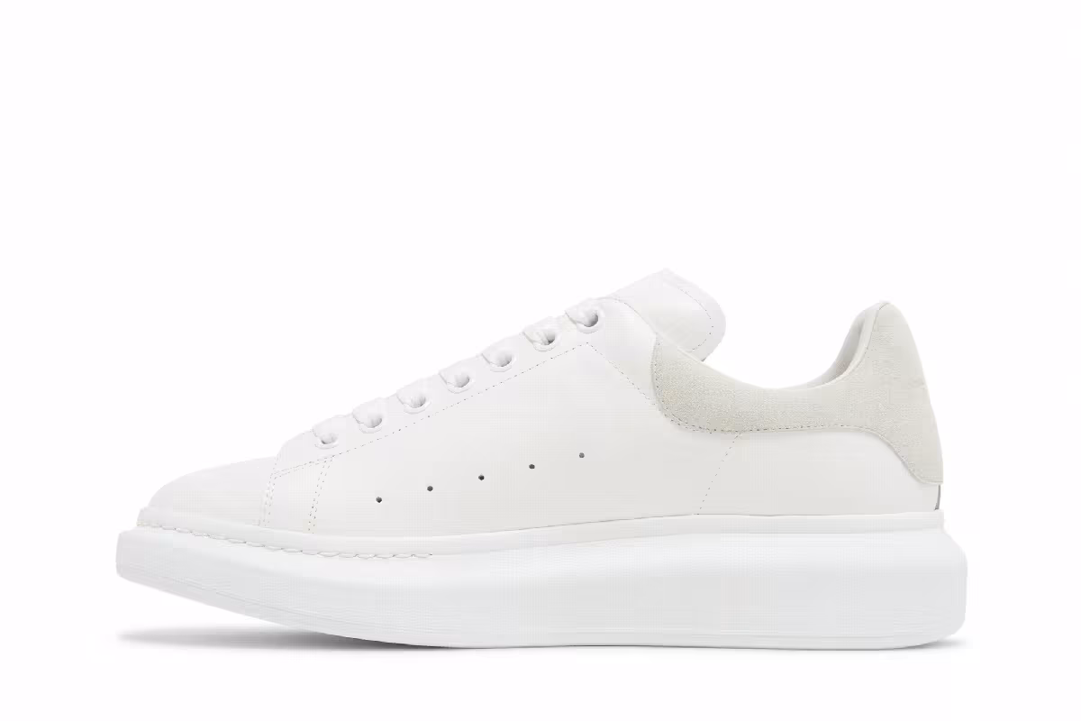 Alexander McQueen Oversized Sneaker White Light Grey, view 4