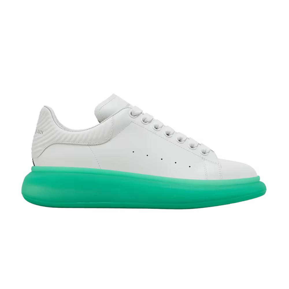 Alexander McQueen Oversized Sneaker White Aqua Sole